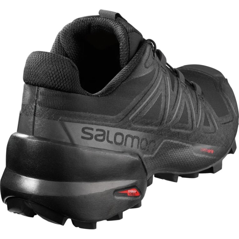 Black Salomon Speedcross 5 Women's Trail Running Shoes | PH 38297G